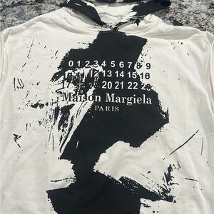 Maison Margiela paint splatter hoodie size md Perfect grift